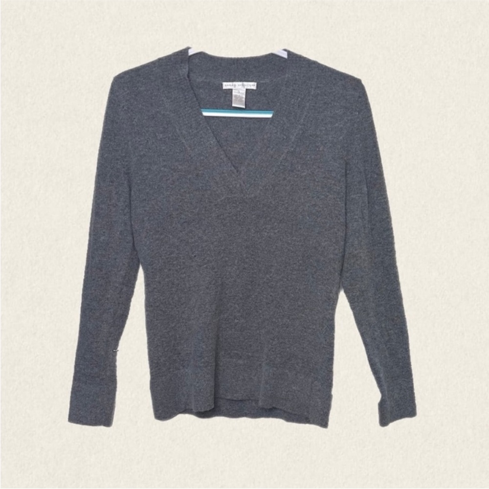 Sarah Spencer Wool Blend Minimalist Quiet Luxury Long Sleeve Sweater